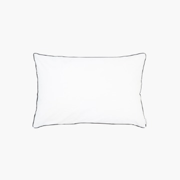 Frame muji pillow cover (White,Black)